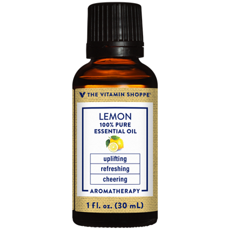 The Vitamin Shoppe Lemon Essential Oil bottle front