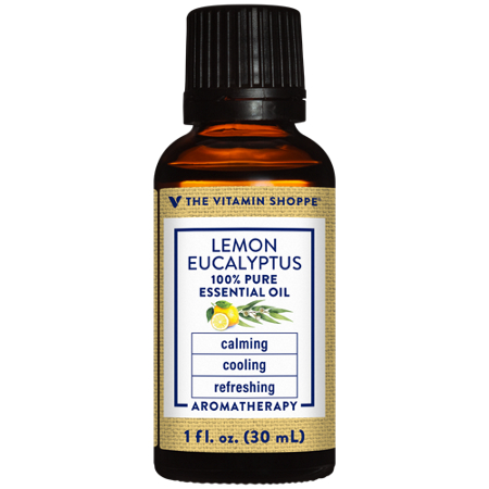 The Vitamin Shoppe Lemon Eucalyptus Essential Oil bottle front