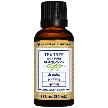 The Vitamin Shoppe Tea Tree Essential Oil bottle view
