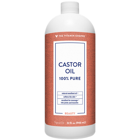 The Vitamin Shoppe Castor Oil 32 fl oz bottle view