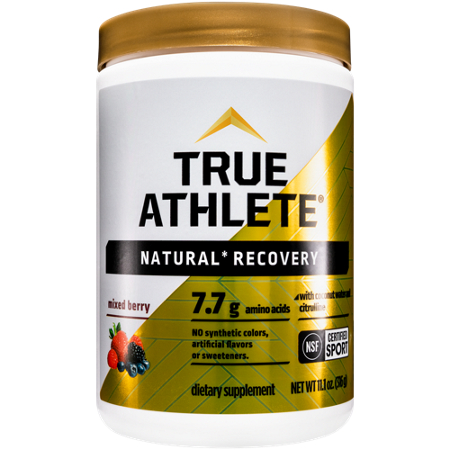 True Athlete Natural Recovery Powder 7.7g Mixed Berry front