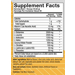 Supplement Facts label for True Athlete Natural Recovery Powder Mixed Berry