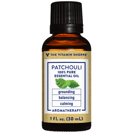 The Vitamin Shoppe Patchouli Essential Oil bottle view