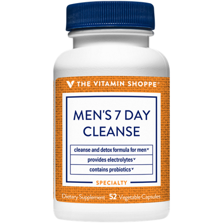 The Vitamin Shoppe Mens 7 Day Cleanse capsules front