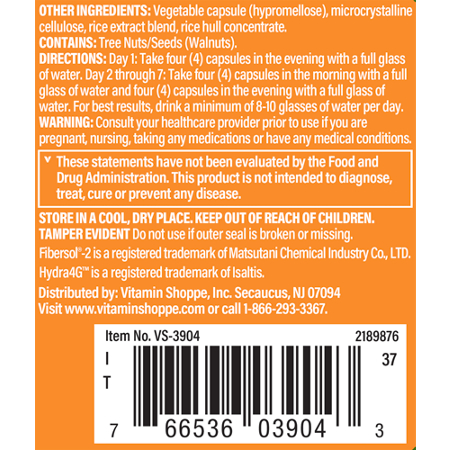 Directions for Men's 7 Day Cleanse Detox with Probiotics