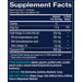 Supplement Facts label for Vthrive Omega-3 with CoQ-10 800 MG EPA/DHA