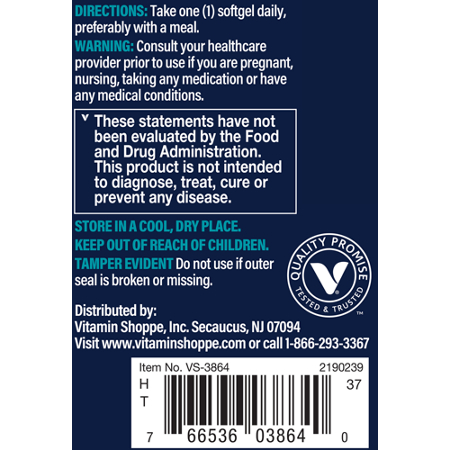 Vthrive Omega-3 CoQ-10 for Heart Health, 800 MG EPA/DHA