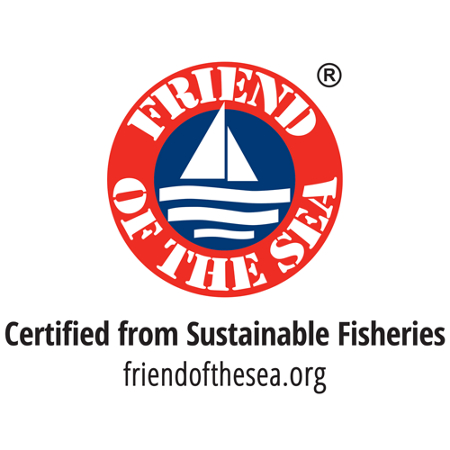 Friend of the Sea sustainable fisheries certification logo