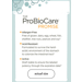 ProBioCare Promise label on Probiotic 20B CFU capsules