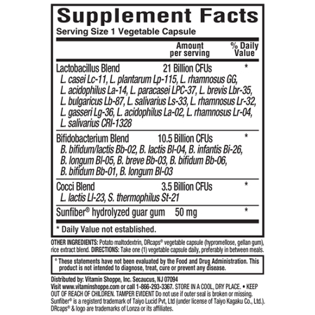 ProBioCare Probiotic 35B CFUs Supplement Label