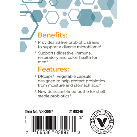 ProBioCare Probiotic for Men capsules, 50 Billion CFUs, view 4