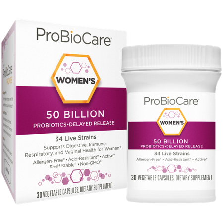 ProBioCare Probiotic for Women 50 Billion Vegetable Capsules front