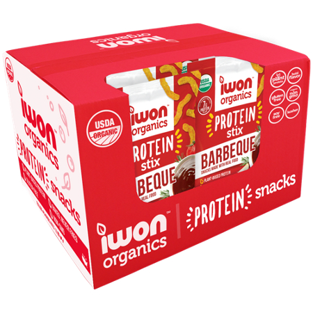 Iwon Organics Protein Stix Barbeque box front