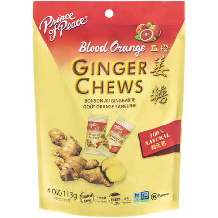 Prince Of Peace Ginger Candy Chews Blood Orange pouch front