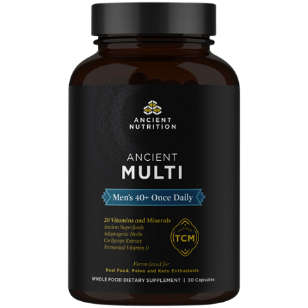 Ancient Nutrition Ancient Multivitamin for Men 40 Plus capsules front