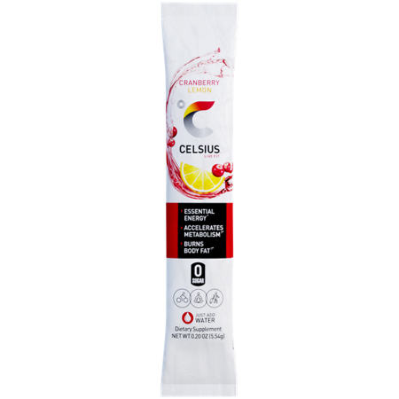 Celsius Energy Drink Stick Pack Cranberry Lemon view 4