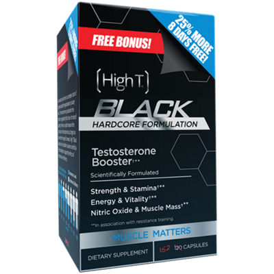 Black Testosterone Booster - Strength, Stamina & Energy Support for Men (152 Capsules)