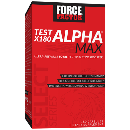 Force Factor Test X180 Alpha Max box front
