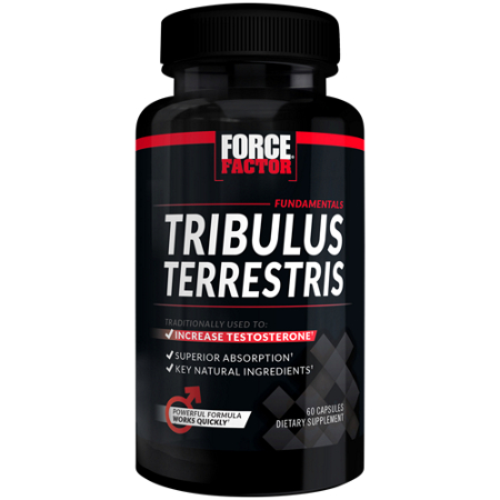 Force Factor Tribulus Terrestris Testosterone Booster bottle view 2