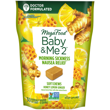 MegaFood Morning Sickness Nausea Relief soft chews pouch front