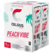 Celsius Sparkling Energy Drink Peach Vibe 4 pack view 4