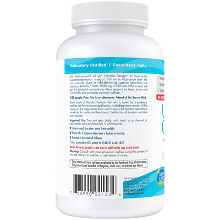 Nordic Naturals Ultimate Omega 2X softgels 2150 MG view 4