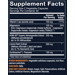 Supplement Facts label for Vthrive Relax and Restore Vegetarian Capsules