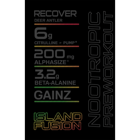 Woke AF Black Nootropic Pre-Workout Island Fusion view 5