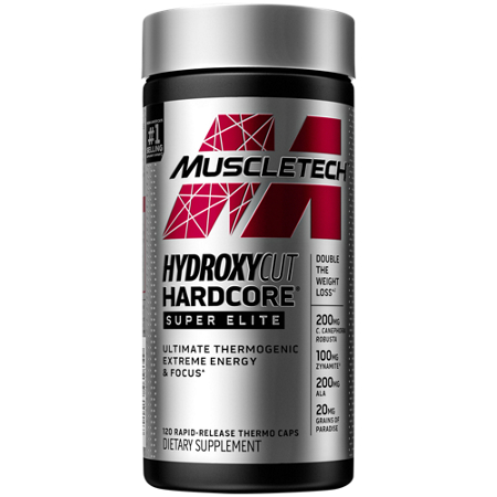Hydroxycut Hardcore Super Elite bottle front