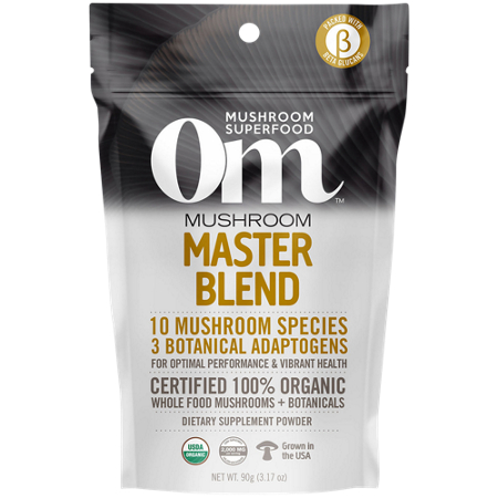 Om Organic Mushrooms Master Blend Powder bag front