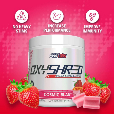 EHP Labs OxyShred Thermogenic Fat Burner Limited Edition Cosmic Blast view 4