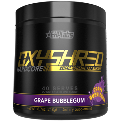 OxyShred Hardcore Thermogenic Fat Burner Limited Edition - Grape Bubblegum (6.9 oz. / 40 Servings)