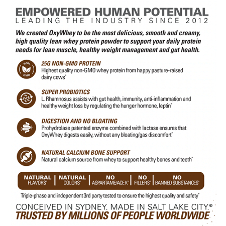 OxyWhey Lean Wellness Protein Choc Caramel view 4