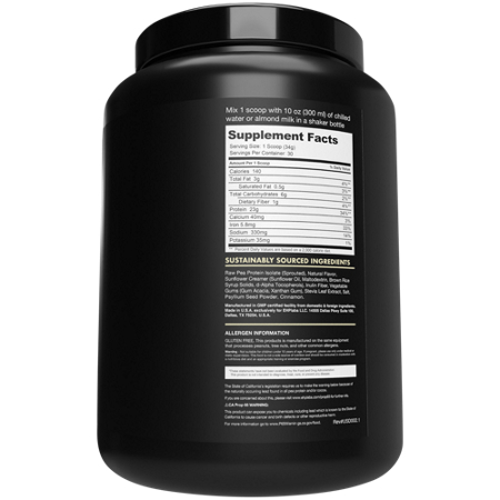 Blessed Vegan Pea Protein Isolate Vanilla Chai view 3