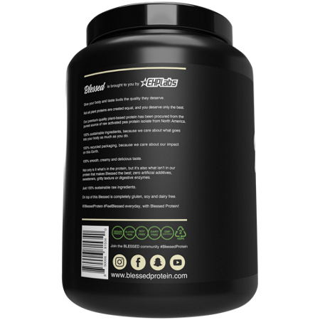 Blessed Vegan Pea Protein Isolate Vanilla Chai container view 4