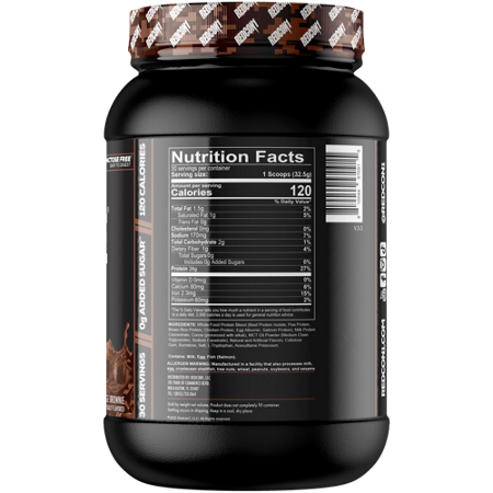 RedCon1 MRE Lite Protein Powder bottle view 3