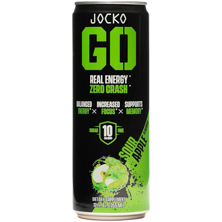 JOCKO FUEL Discipline GO Energy Drink can front Sour Apple