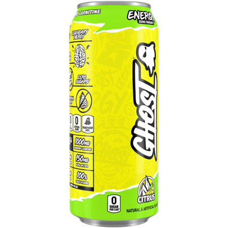 GHOST Energy Drink Zero Sugar Citrus can view 5