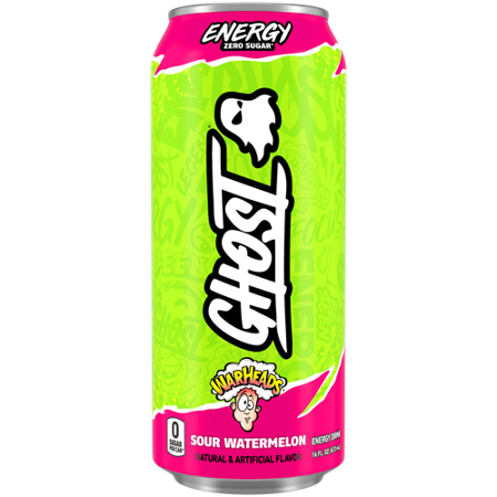 GHOST Energy Drink WarHeads Sour Watermelon can front