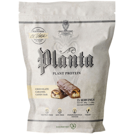 Planta Plant Protein Chocolate Caramel Candy Bar bag front