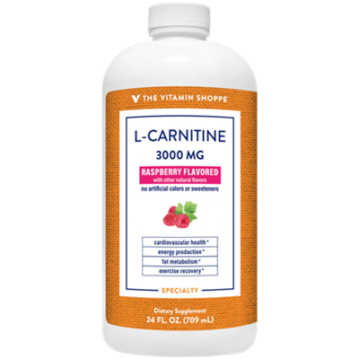 L-Carnitine - Amino Acid to Support Fat Metabolism & Cardiovascular Health - 3,000 MG - Raspberry (24 fl. oz.)