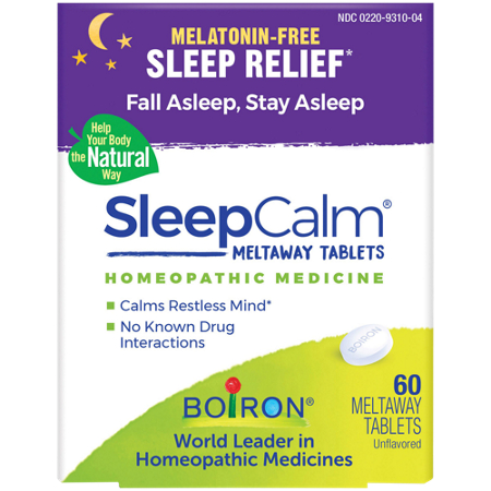 Boiron SleepCalm Meltaway Tablets box front