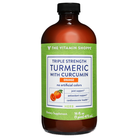 The Vitamin Shoppe Liquid Triple Strength Turmeric 473 ml bottle front