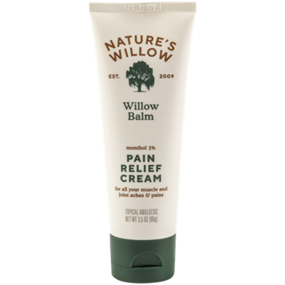 Willow Balm Pain Relieving Cream - Made with White Willow Bark & Helichrysum (3.5 Oz)