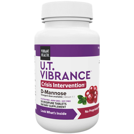U T Vibrance with D-Mannose tablets bottle front