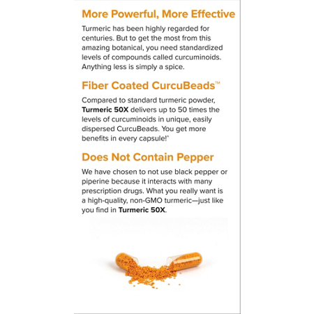 Extra Strength Turmeric 50X High Potency Curcumin 1000 MG alternate view 4