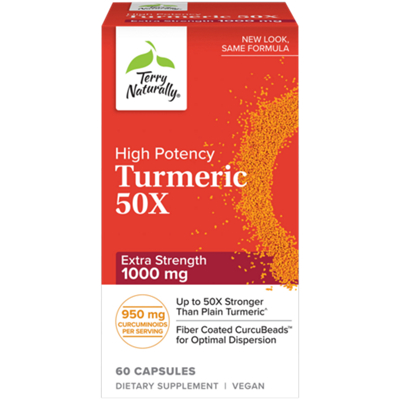 Extra Strength Turmeric - 50X High Potency Curcumin - 1,000 MG (60 Capsules)