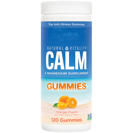 Calm Magnesium Supplement Gummies bottle front