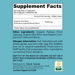 Supplement Facts for Atlantic Naturals Sea Moss 1000 MG