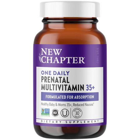 New Chapter One Daily Prenatal Multivitamin 35 tablets bottle front